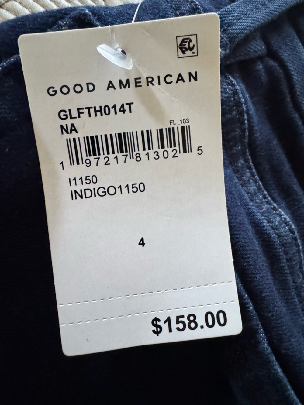 Good American Dark Indigo High-Rise Flare Jeans - Picture 4 of 4